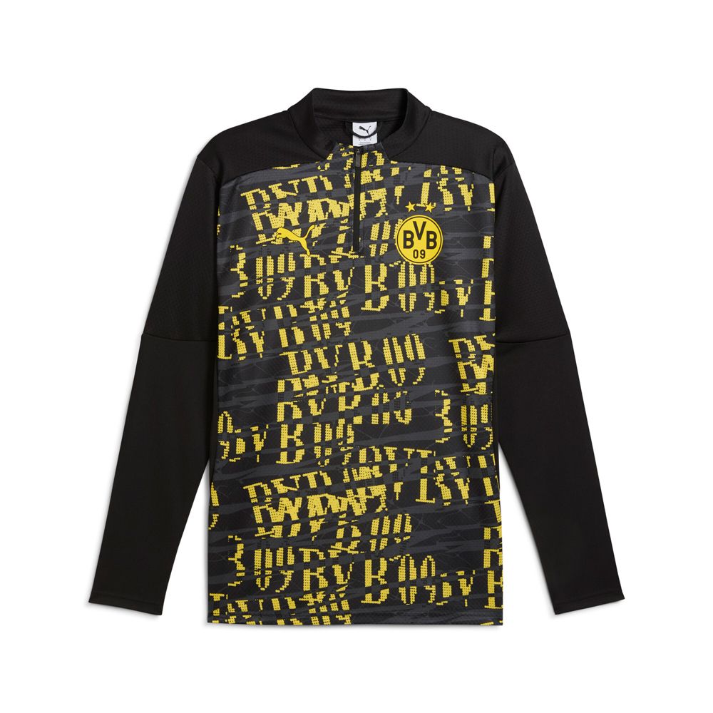 PUMA Borussia Dortmund Men's Prematch 1/4 Zip Top | Soccer