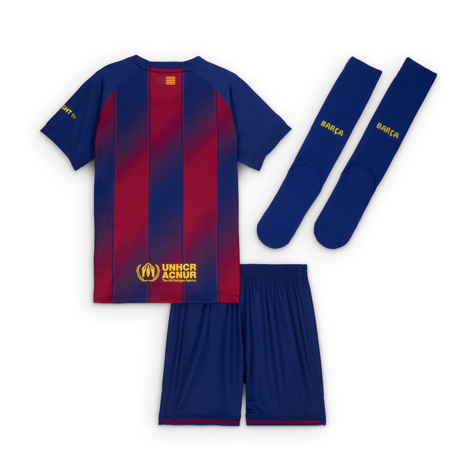 Nike FC Barcelona 2025/26 Little Kids' Stadium Home Kit