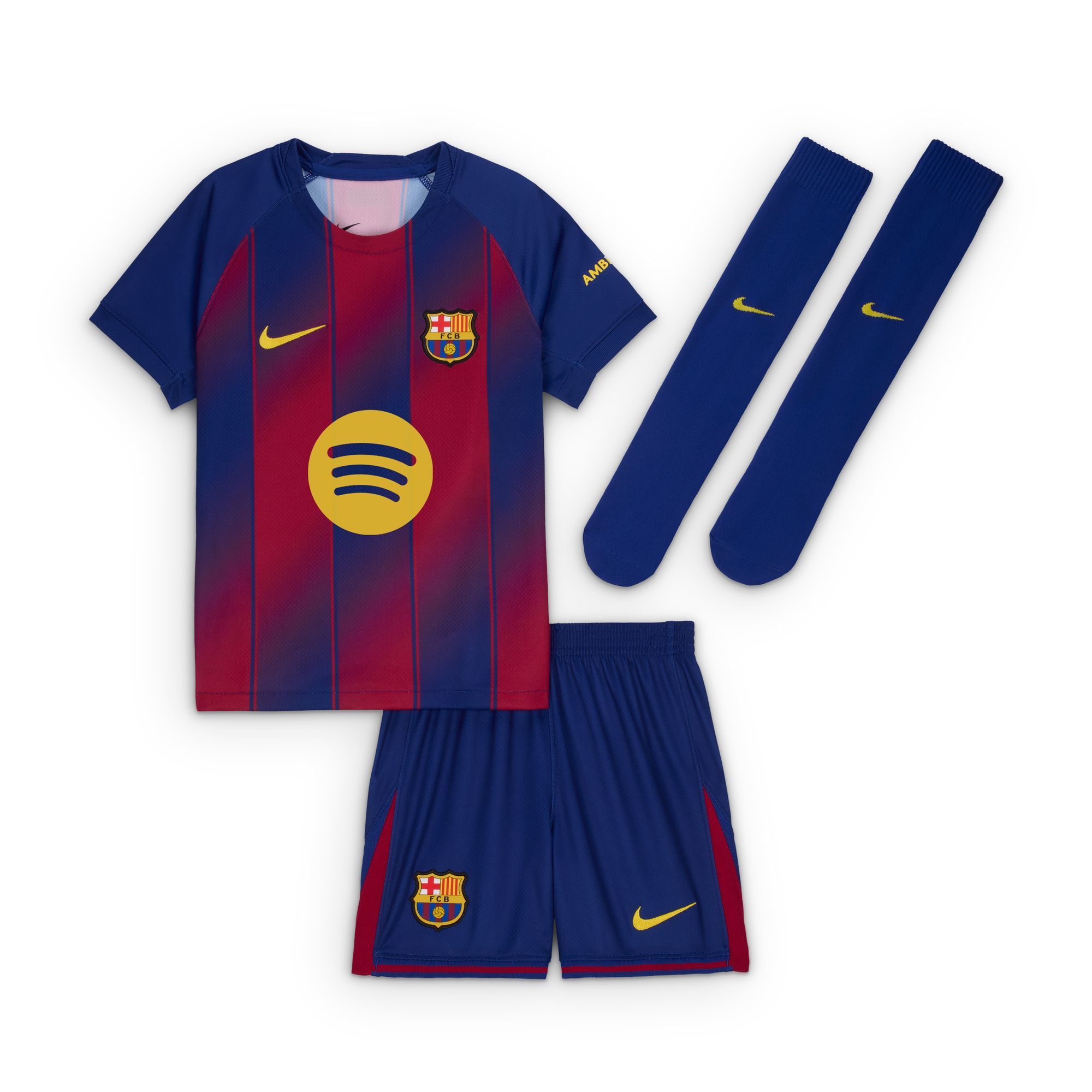 FC Barcelona ユニフォーム2025 Nike FC Barcelona 2025/26 Little Kids' Stadium Home Kit