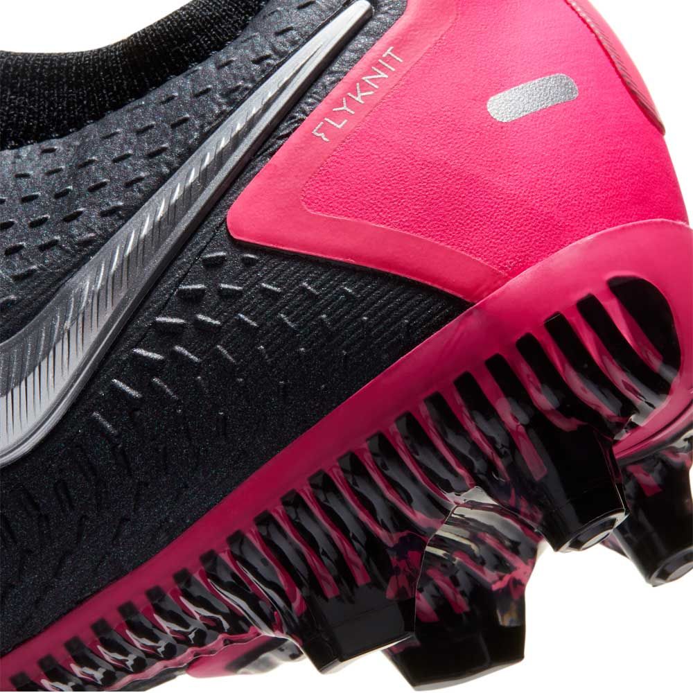 Nike Junior Phantom GT Pro FG-Black/Metallic Silver/Pink