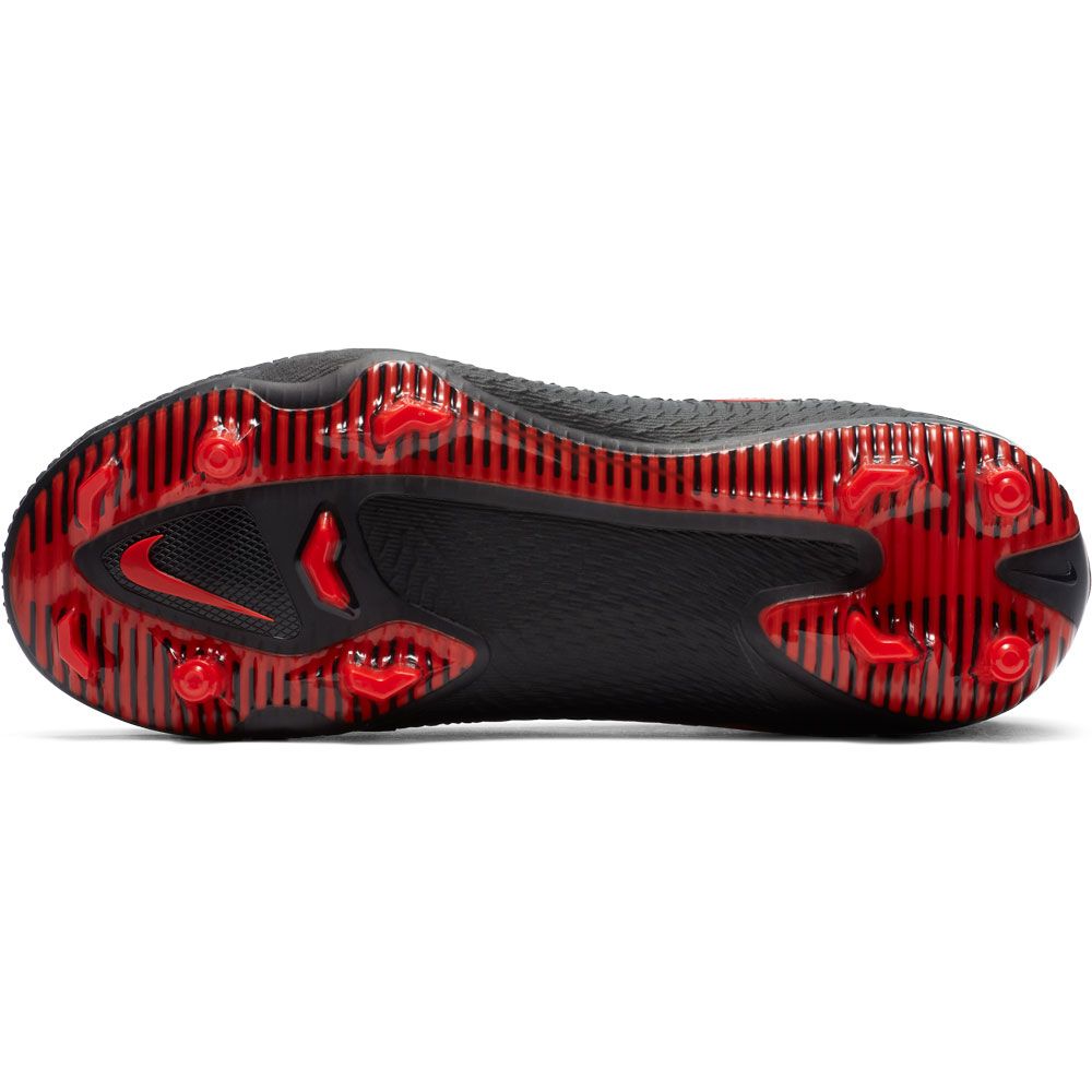 Nike Junior Phantom GT Pro FG-Black/Chile Red/Dark Smoke