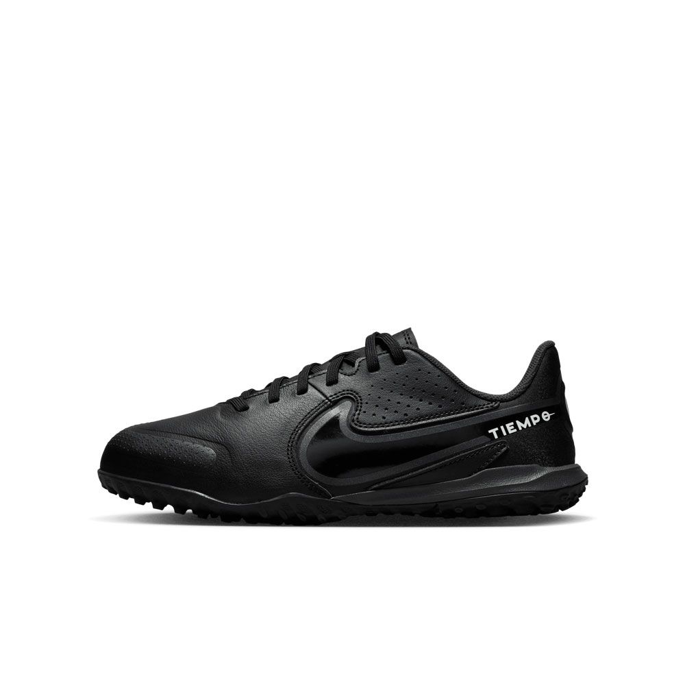 Nike Junior Tiempo Legend 9 Academy TF - Black/Dk Smoke Grey