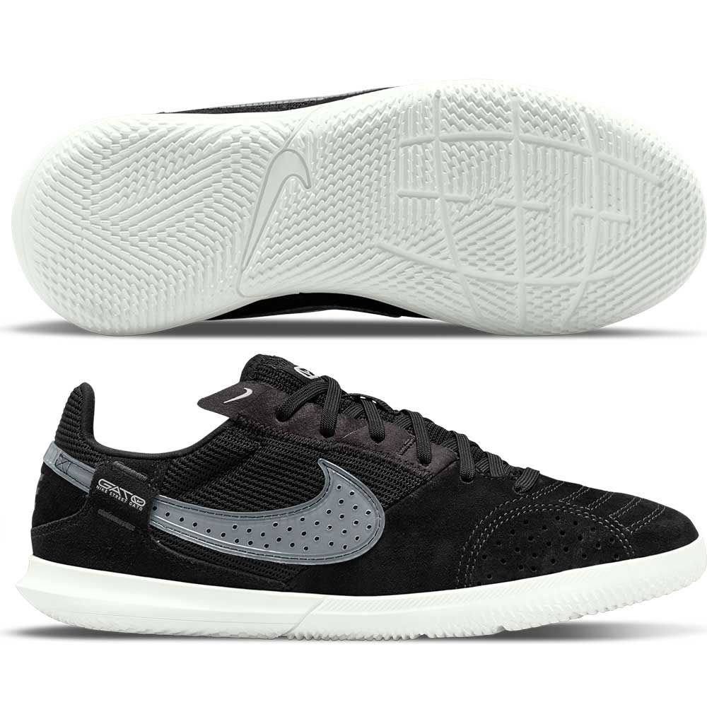 Nike Junior StreetGato Indoor Cleats-Black/White/Green