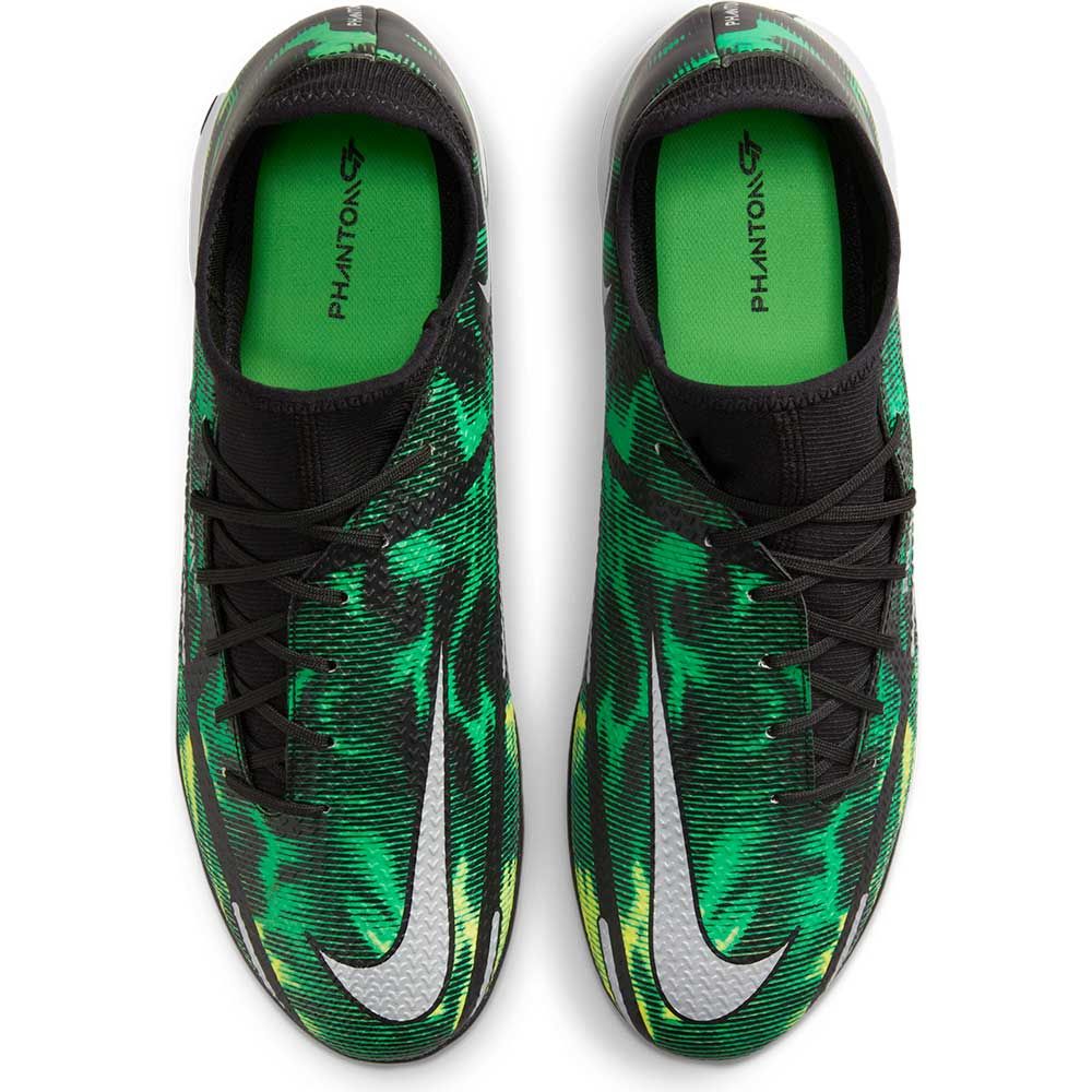 Nike Phantom GT2 Academy DF IC- Black/ Green | Soccer Village Nike Phantom GT2 Academy DF IC- Black/ Green | Soccer Village