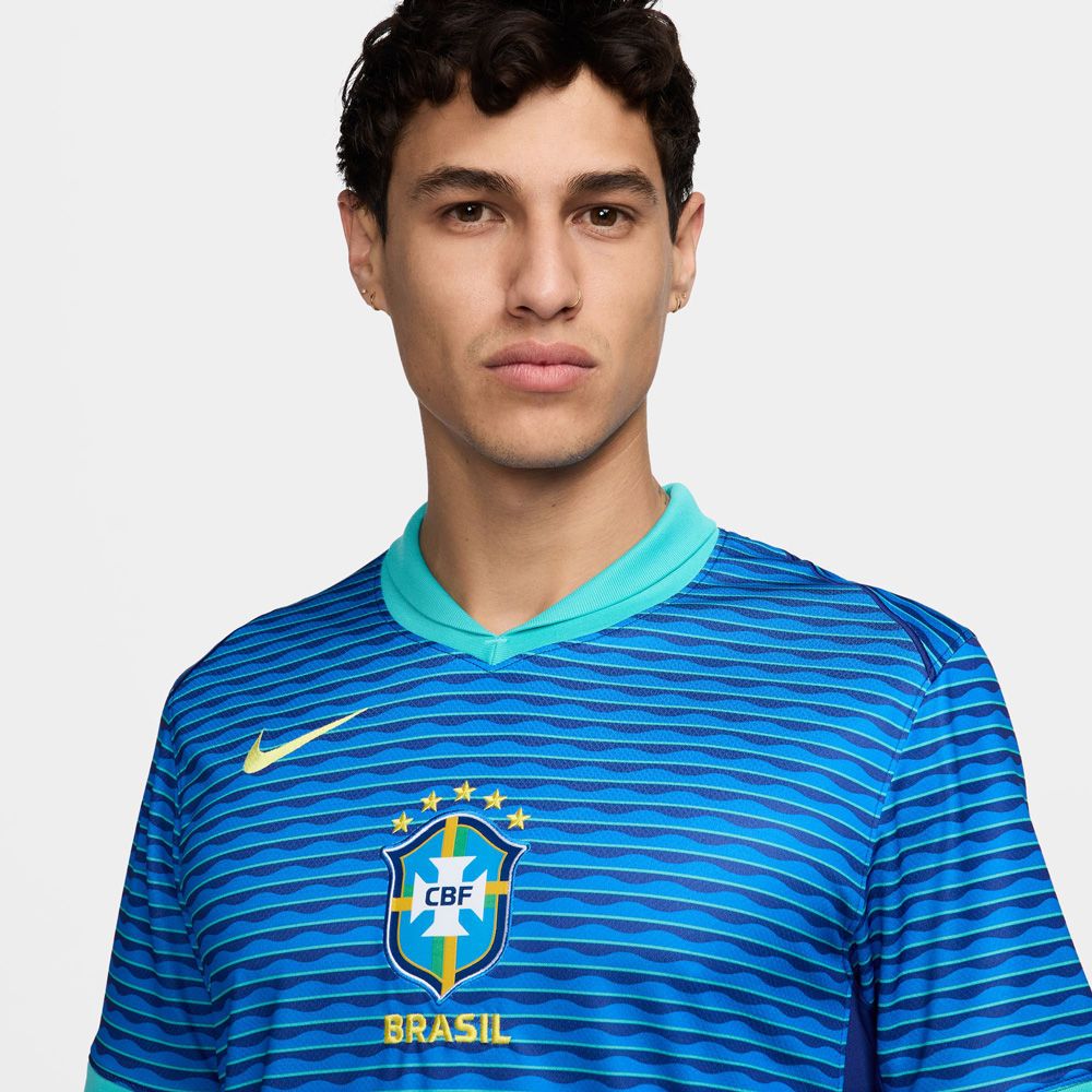 新版 2024 Brazil Nike Men's Village Soccer | Jersey Away Stadium ウェア