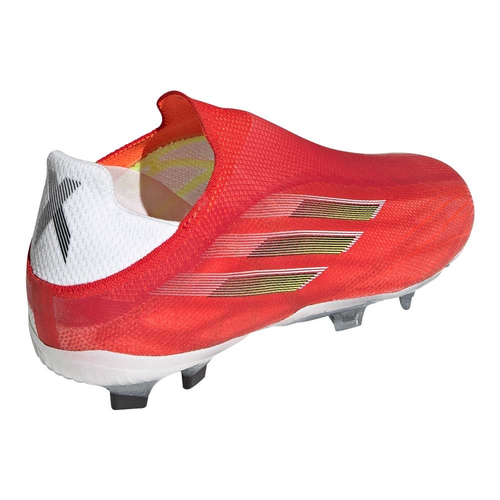 adidas X Speedflow+ Junior Firm Ground Cleats-Red/Black/Red
