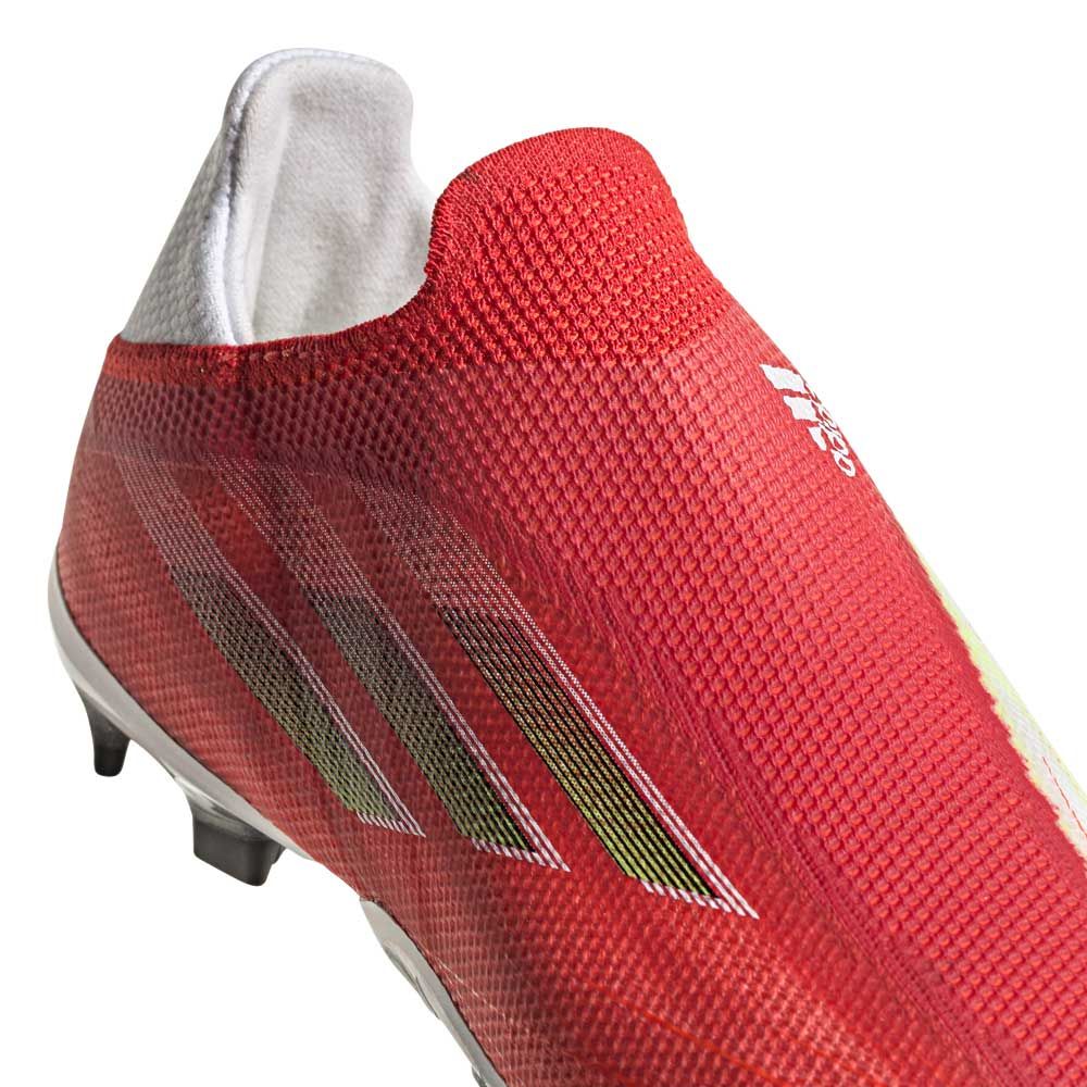 adidas X Speedflow+ Junior Firm Ground Cleats-Red/Black/Red