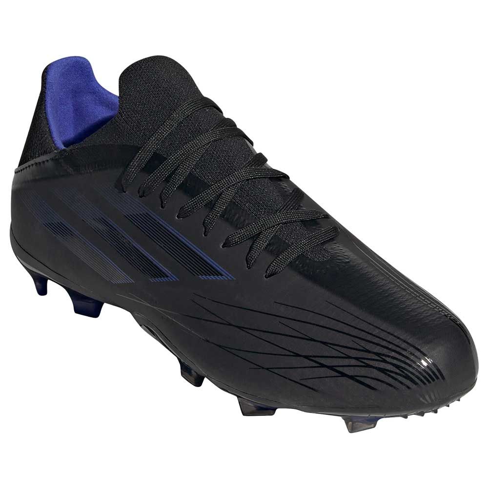 adidas X Speedflow.1 Junior Firm Ground Cleats-Black/Sonic