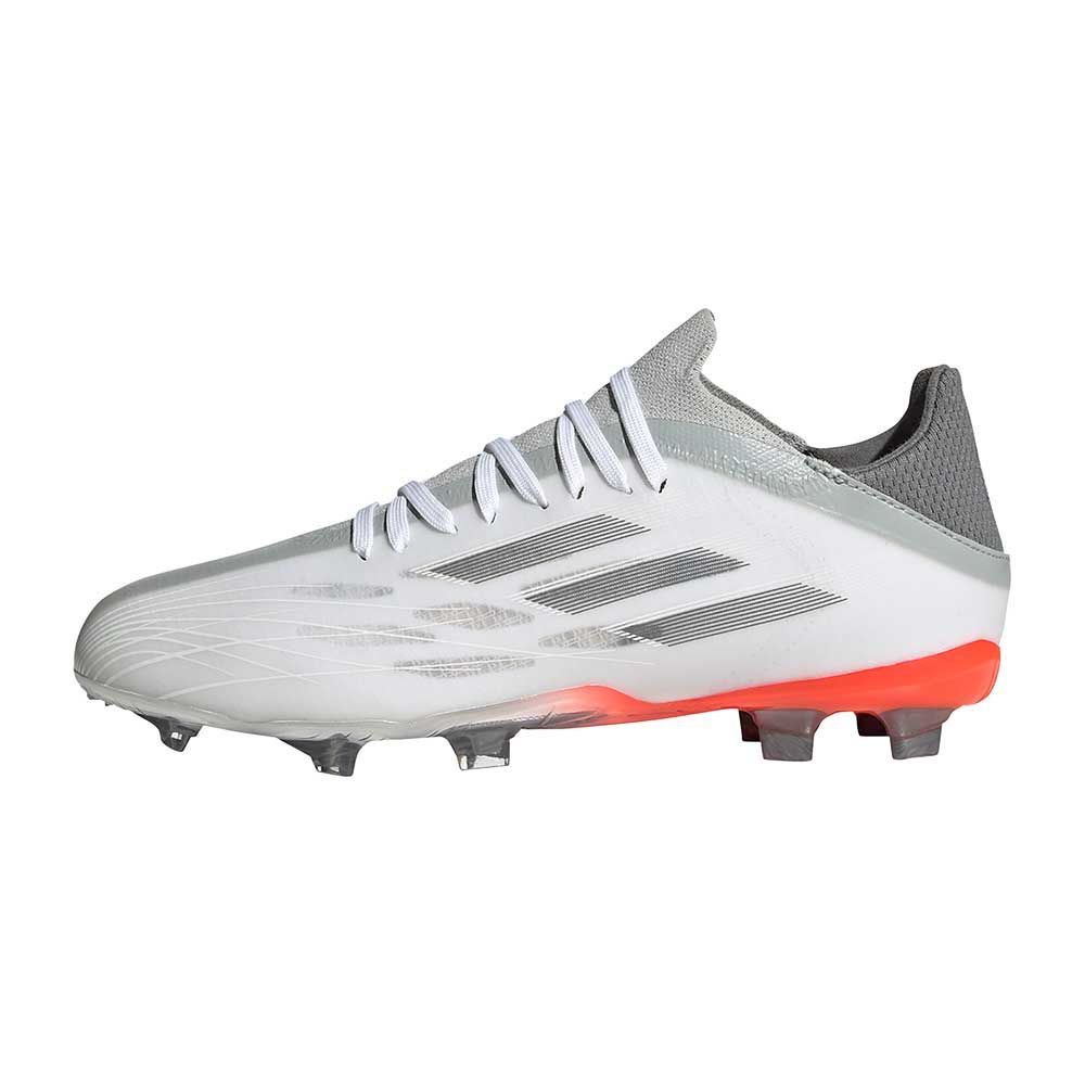 adidas X Speedflow.1 Junior Firm Ground Cleats-White/Iron
