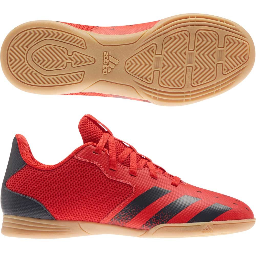 adidas Predator Freak.4 Kids Sala Indoor Soccer Futsal Shoes in Red Black Soccer Village