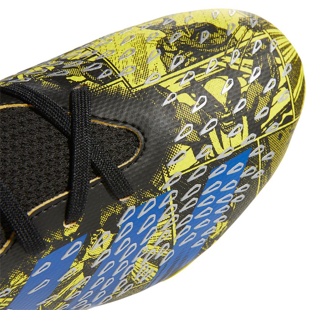 adidas Junior Predator Freak.3 FG Cleats-Yellow/Blue/Black