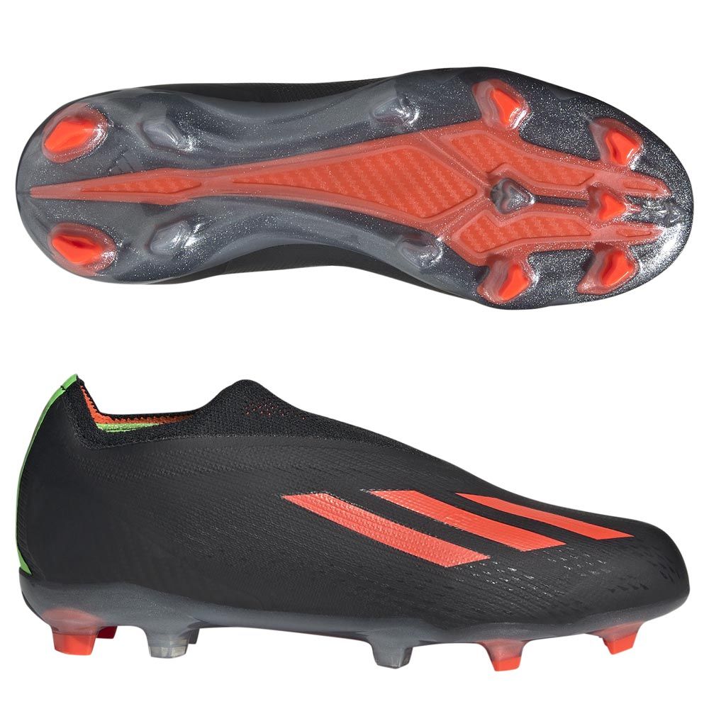 adidas X Speedportal+ Junior Firm Ground Cleats-Core Black