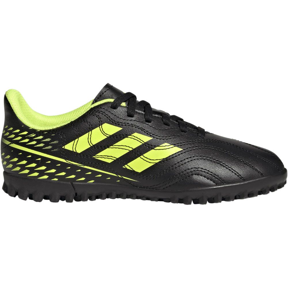 adidas Copa Sense.4 Turf Junior Shoes-Core Black/Bright Cyan