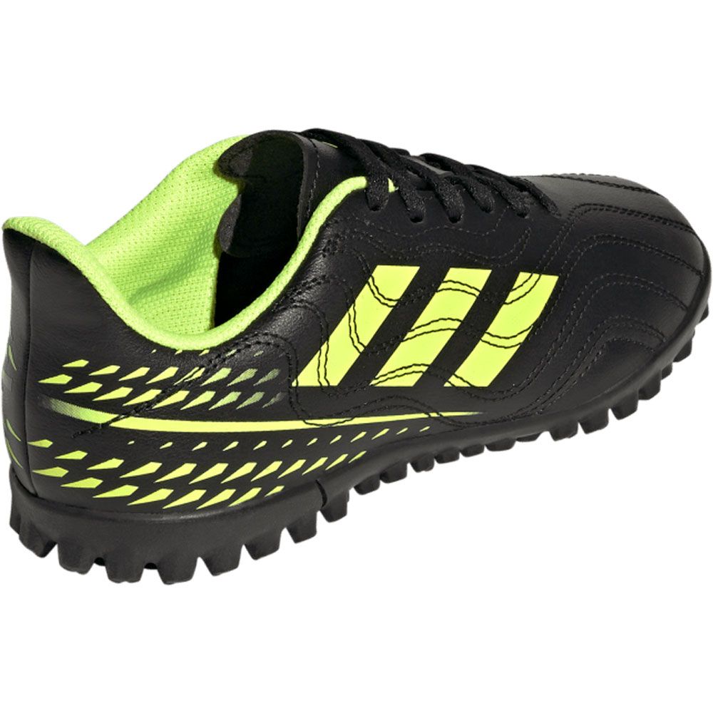 adidas Copa Sense.4 Turf Junior Shoes-Core Black/Bright Cyan