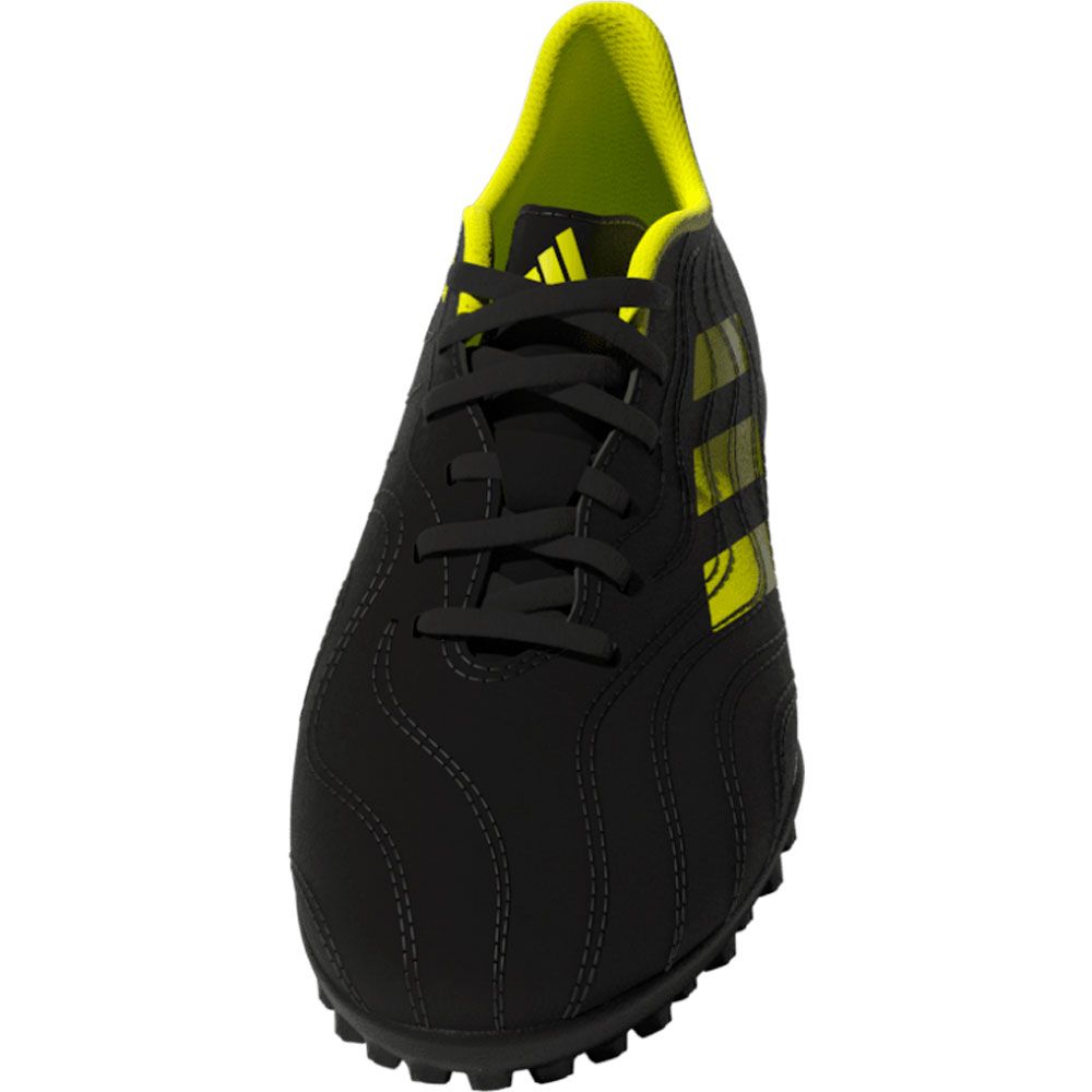 adidas Copa Sense.4 Turf Junior Shoes-Core Black/Bright Cyan