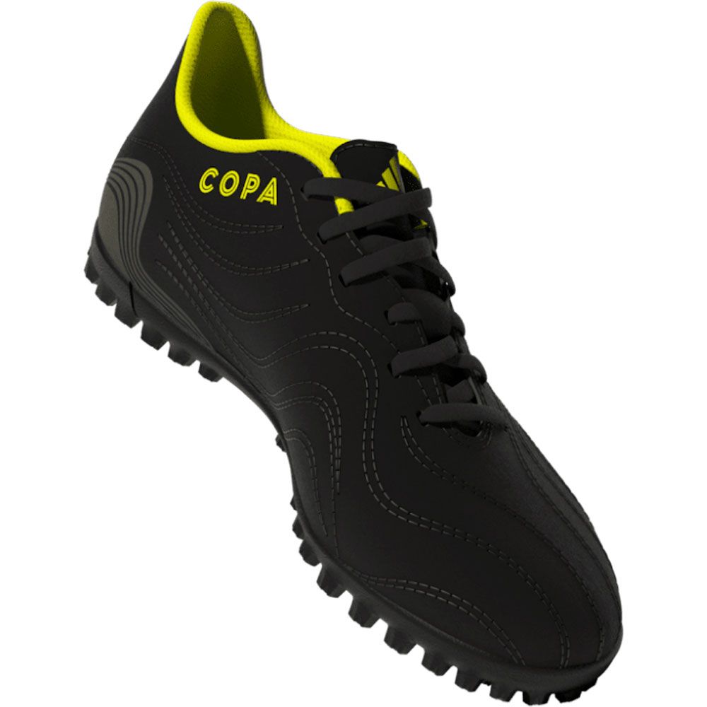 adidas COPA サッカーシューズ adidas Copa Sense.4 Turf Junior Shoes-Core Black/Bright Cyan