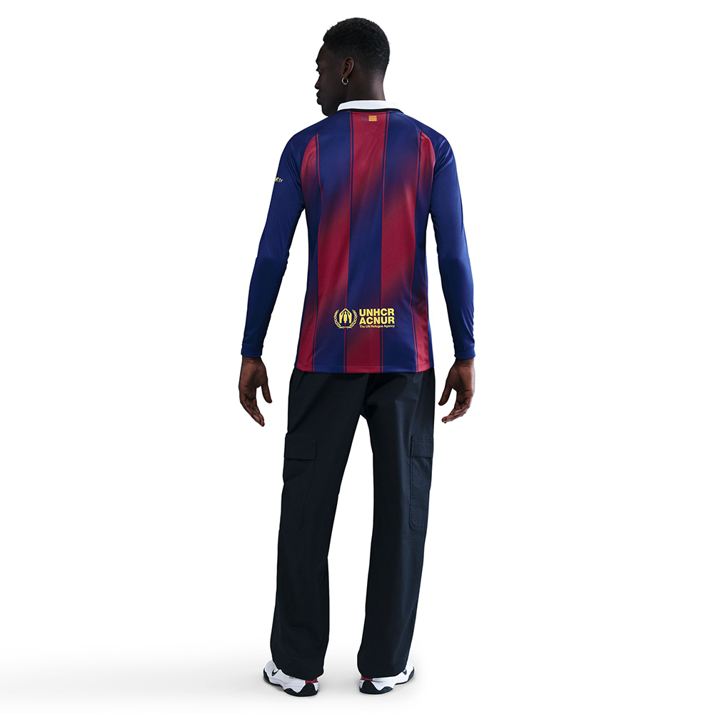 Nike FC Barcelona ピステ MEN'S M ネイビー Nike FC Barcelona 2025/26 Men's Stadium Long Sleeve Home
