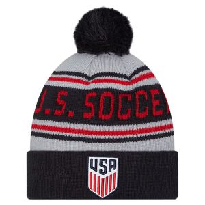 New Era USA Knit Pom Beanie