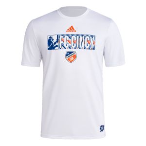 adidas FC Cincinnati Men's Jersey Hook Pregame Tee