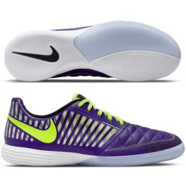 Nike Lunar Gato II Indoor Cleats-Purple/Volt/Black/White