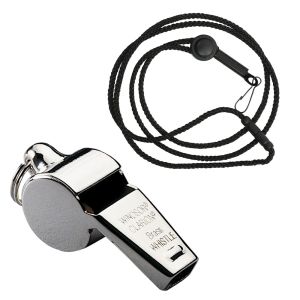 Windsor Clarion NP Brass Whistle with Break-a-way Lanyard