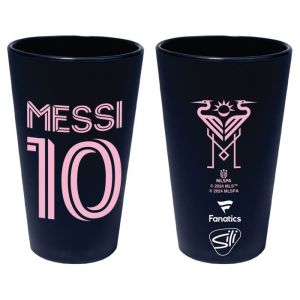 Wincraft Inter Miami CF Lionel Messi Silicone Pint Glass 16 oz