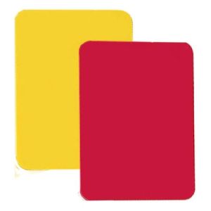 Referee Cards - 1 Red and 1 Yellow