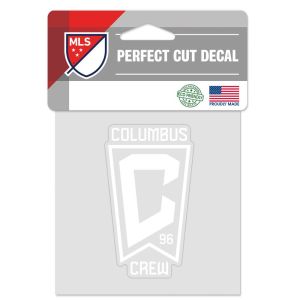 WinCraft Columbus Crew Cut Color Decal 4x4 White