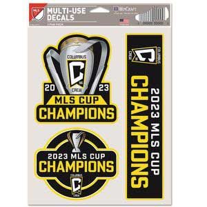 Wincraft Columbus Crew 2023 MLS Cup Champions Multi-Use Fan Pack Decals