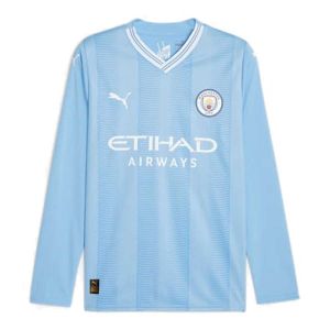 PUMA Manchester City 2023/24 Men's Long Sleeve Home Jersey