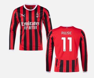 PUMA AC Milan 2024/25 Men's Long Sleeve Home Jersey PULISIC 11