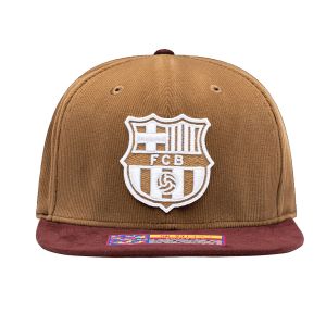 Fan Ink FC Barcelona Cognac Snapback Hat