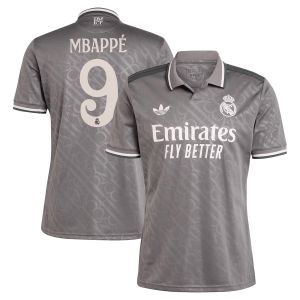 adidas Real Madrid CF 2024/25 Youth Third Jersey MBAPPE 9