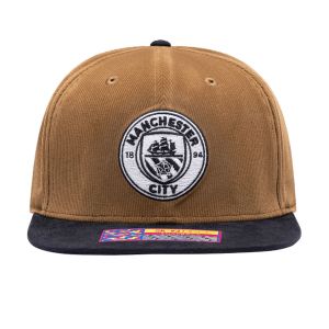 Fan Ink Manchester City FC Cognac Snapback Hat