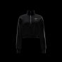 SW PHOENIX FLEECE 1/2 ZIP CROP BLK/SAIL WS