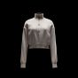 SW PHOENIX FLEECE 1/2 ZIP CROP LT BRN/SAL WS