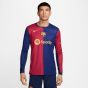 Nike FC Barcelona 2024/25 Men's Stadium Long Sleeve Home Jersey