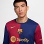 Nike FC Barcelona 2024/25 Men's Stadium Long Sleeve Home Jersey