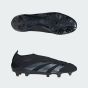 adidas Predator Elite Laceless FG Soccer Cleats | Base Black Pack