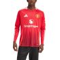 adidas Manchester United 2024/25 Men's Home Long Sleeve Jersey