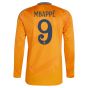 adidas Real Madrid 2024/25 Men's Long Sleeve Away Jersey MBAPPE 9