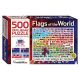 Flags of the World: 500 Piece Jigsaw Puzzle