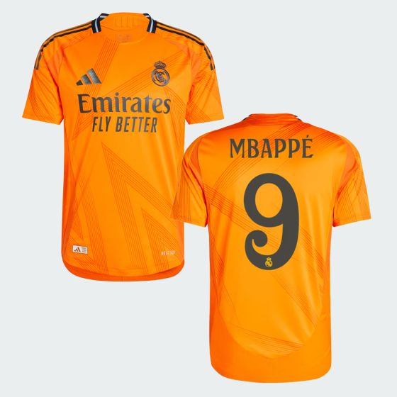 adidas Real Madrid 2024/25 Men's Authentic Away Jersey MBAPPE 9