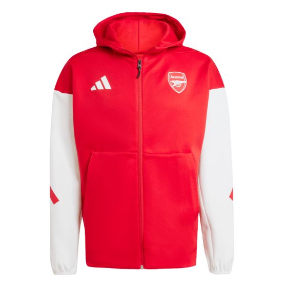 ARSENAL Official Mens L Hooded Full Zip Performance Soccer