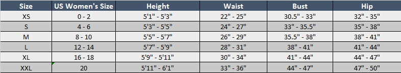 Sizing Chart | Soccer Village